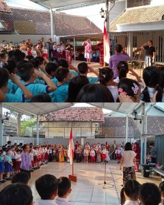 Pelaksanaan Upacara Bendera Memperingati Hari Kartini.